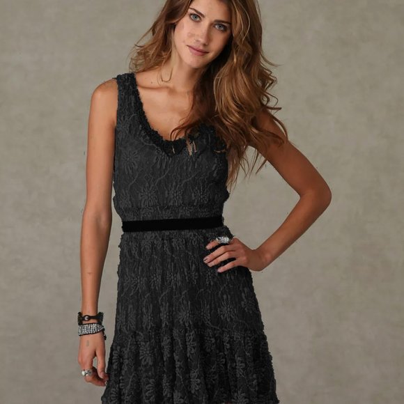 Free People NWT !!RARE!! Floral Lace Rendezvous Dress - Picture 2 of 10